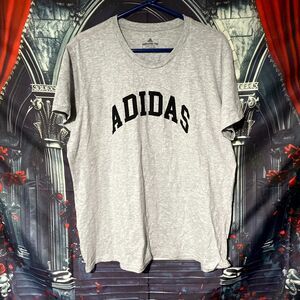 Adidas Amplifier T-Shirt Men's 2XL Gray Cotton Graphic Print Activewear Outdoor